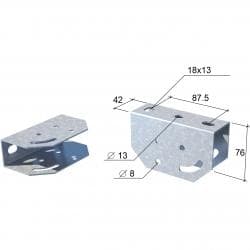 Кабели Универсальная потолочная скоба UPD КМ Кабели Универсальная потолочная скоба UPD КМ