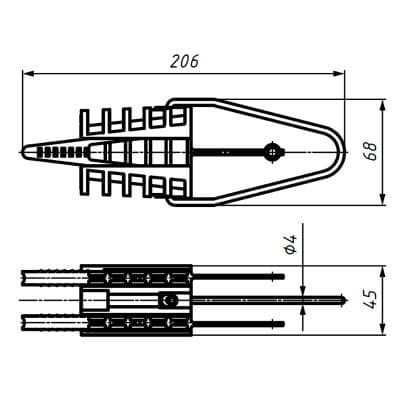 Кабели Зажим анкерный DN 123 (2x16-4x25) NILED 10600171 Кабели Зажим анкерный DN 123 (2x16-4x25) NILED 10600171