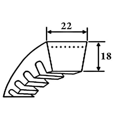 Кабели Ремень клиновой XPC 3550 SWR